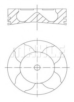 Поршень Opel Astra/Combo Y17dt/Y17dtl (79.5mm/+0.5) MAHLE / KNECHT 012 11 03