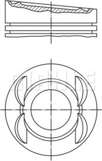 Поршень MAHLE / KNECHT 0280300