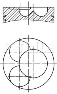 Поршень MAHLE / KNECHT 028 06 02 (фото 1)