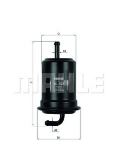 Топливный фильтр MAHLE / KNECHT KL523