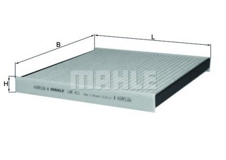 Фильтр салона MAHLE / KNECHT LAK 411