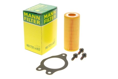 Фільтр масляний (к-кт) -FILTER MANN HU 721 X KIT