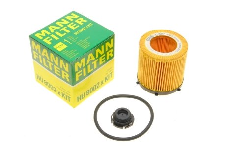 Фільтр масляний (к-кт) -FILTER MANN HU 8002 X KIT