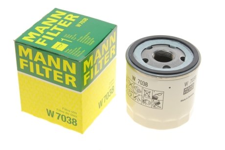 Фільтр масляний -FILTER MANN W 7038