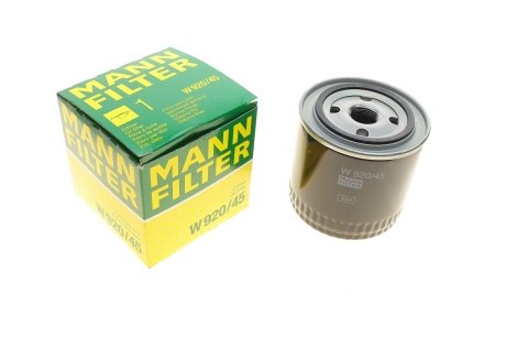 Фильтр масляный -FILTER MANN W 920/45