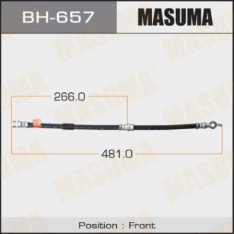 Шланг тормозной MASUMA BH657