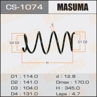 Пружина подвески передней Toyota Corolla (06-13) MASUMA CS1074