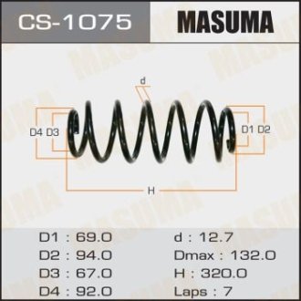 Пружина задня Toyota Auris, Corolla (06-13) MASUMA CS1075