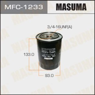 Фильтр масляный MAZDA 5 (CW) 2.0 (11-16)Turbo (10-15)/SKODA ROOMSTER (5J) 1.2 TDI (10-15) MASUMA MFC1233