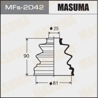 Пыльник ШРУСа внутренний (силикон) Mitsubishi L200 (05-), Pajero (00-06), Pajero Sport (09-) MASUMA MFS2042