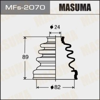 Пильовик ШРУСу (силікон))TOYOTA RAV_4 III (06-11)/MITSUBISHI L 200 (05-10), TOYOTA AVENSIS (01-09) MASUMA MFs2070