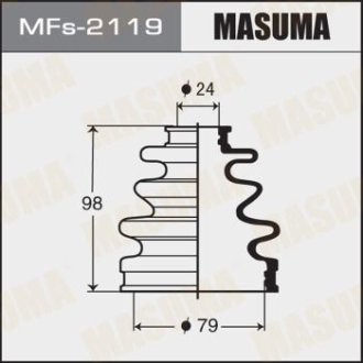 Пильовик ШРУСа зовнішнього Mazda 6 (12-) / Toyota Corolla (00-06), Prius (00-05) силікон MASUMA MFs2119