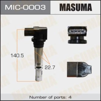 Котушка запалювання (MIC-0003) MASUMA MIC0003