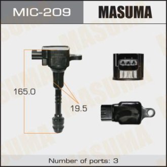 Котушка запалювання ALMERA, PRIMERA / GA16DE, QG15DE, QG18DE MASUMA MIC209