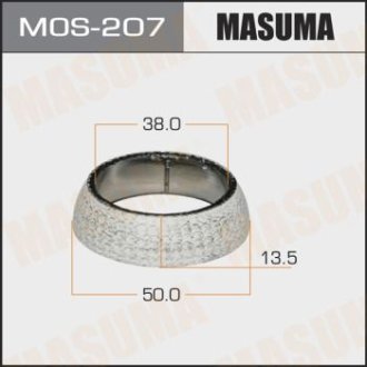 Кільце графітове глушника Toyota Corolla (00-08), Prius (03-11) (38x50x13,5) MASUMA MOS207