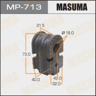 Втулка стабилизатора переднего Nissan Micra (02-07), Tida (15-) (Кратно 2 шт) MASUMA MP713