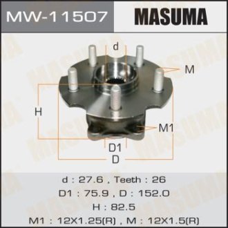 Ступиця колеса заднього у зборі з підшипником Lexus NX200 (14-)/ Toyota RAV4 (05-) 4WD MASUMA MW11507