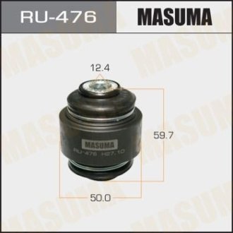 Сайлентблок задней цапфы (плавающий) Toyota Auris (06-), Avensis (08-), RAV 4 (05-16) MASUMA RU476