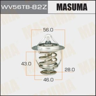 Термостат Lexus/Toyota 1.4, 1.6, 1.8, 2.4 (-09) 3.5 (-17) MASUMA WV56TB82Z