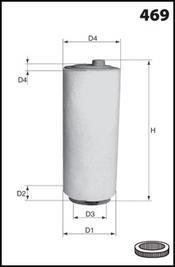 Фільтр повітря (аналогWA6573/LX823) MECAFILTER EL3816