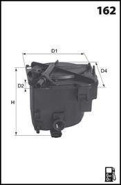 Фільтр палива (аналогWF8360/KL431D) MECAFILTER ELG5297