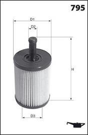 Фільтр оливи (аналогWL7295/OX258D) MECAFILTER ELH4347