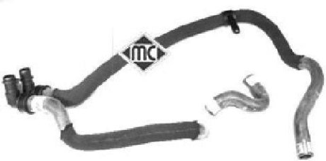 Патрубок системи опалення Citroen Berlingo, Xsara/Peugeot Partner 1.9D (02-) Metalcaucho 08555