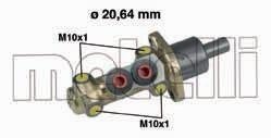 Цилиндр тормозной (главный) VW Golf/Polo 94-99 (d=20.64mm) Metelli 05-0207