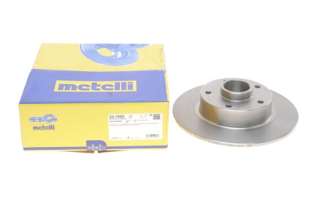 Диск тормозной (задний) Renault Megane III/Scenic III 08- (260x8)(с подшипником)(+ABS)(d ступ.=66mm) Metelli 23-1095