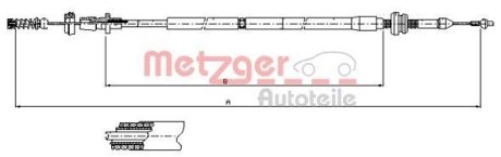 Трос акселератора METZGER 10.0904