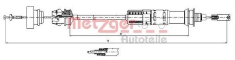 Трос сцепления METZGER 11.3921