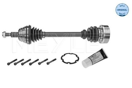 Полуось (передняя) Audi A3/Seat Leon/Skoda Octavia/VW Bora/Golf IV 1.9D 96-10 (L) (557mm) MEYLE 100 498 0147