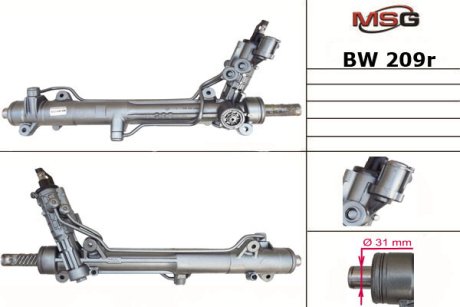 Кермова рейка (відновлена) BMW 7 (E65, E66, E67) 3.0-6.0 07.01-08.08 MSG BW209R