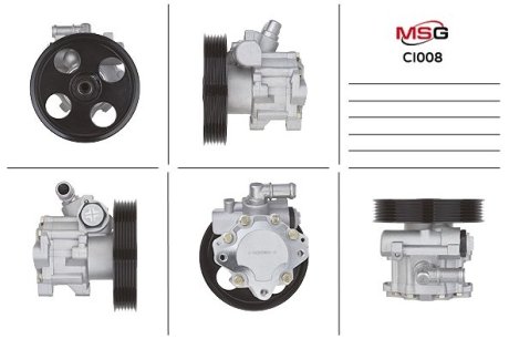 Насос кермового мех-му Citroen C5 01-04,C5 04-,C5 Break 01-04,C5 Break 04-Fiat Scudo 07- MSG CI 008