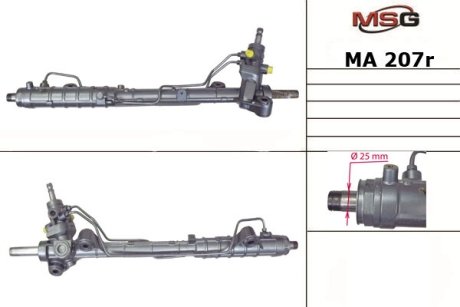 Рульова рейка з ГПК відновлена MAZDA 6 (GG) 02-07,6 Hatchback (GG) 02-07,6 Station Wagon (GY) 02-07 MSG MA207R