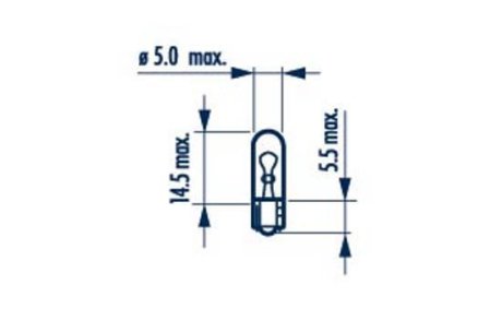 3000 Лампа W1,2W 12V 1,2W W2X4,6d |WEDGEBASE LAMPS| (10шт) NARVA 17037