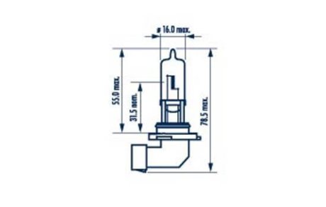 3000 Лампа HB3 12V 60W P20d HALOGEN NARVA 48005