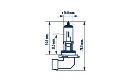 3000 Лампа HB4/9006 12V 55W P22d HALOGEN NARVA 48006