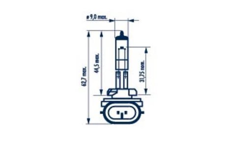 3000 Лампа H27W/2 12V 27W PGJ13 HALOGEN MINIATURE NARVA 48042