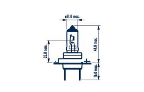 3000 Лампа H7 12V 55W PX26d H4 12V NARVA 48328