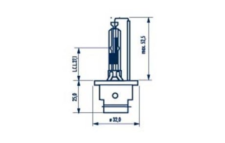 3000 Лампа D2R 85V 35W P32d-3 XENON NARVA 84006