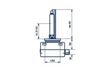 3000 Лампа D1S 85V 35W XENSTART XENON NARVA 84010