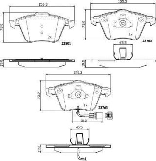 Гальмівні колодки пер. Audi A4/A6/A8 00- National NP2559