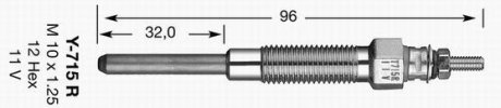 Свеча накала NGK 5376