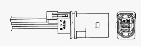 1476 - Лямбда зонд NGK LZA07-AU4