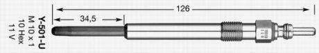 Свічка розжарювання D-Power31 AUDI A4, A6, A8 2.5 TDI 98-05 (вир-во) NGK Y-501U