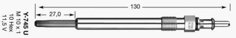 Свічка розжарювання D-Power11 (вир-во) NGK Y-745U
