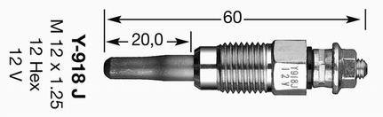 Свічка розжарювання D-Power2 (вир-во) NGK Y-918J