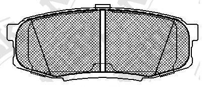 Колодки дискового тормоза NiBK PN1542
