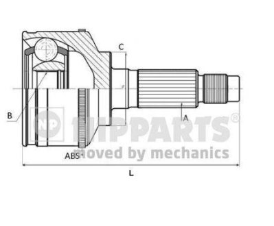 К-т шарнирный приводного вала NIPPARTS J2821130